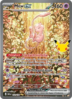 Mew-ex 152, Special Illustration Rare, aus 30 Jahre