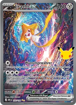 Jirachi-ex 155, Special Illustration Rare, aus 30 Jahre