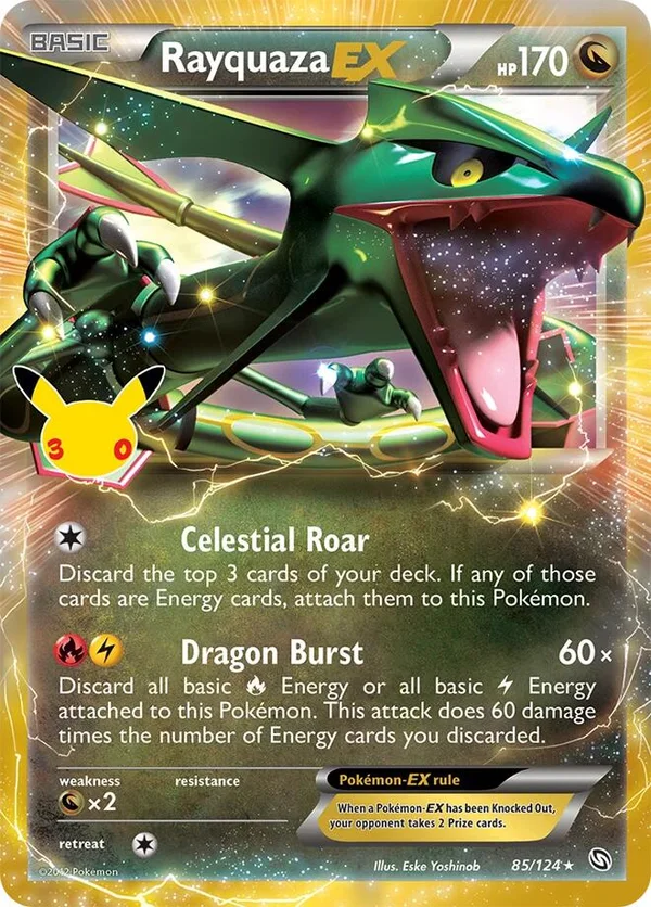 Rayquaza EX 85/124, –, aus 30 Jahre: Klassische Sammlung