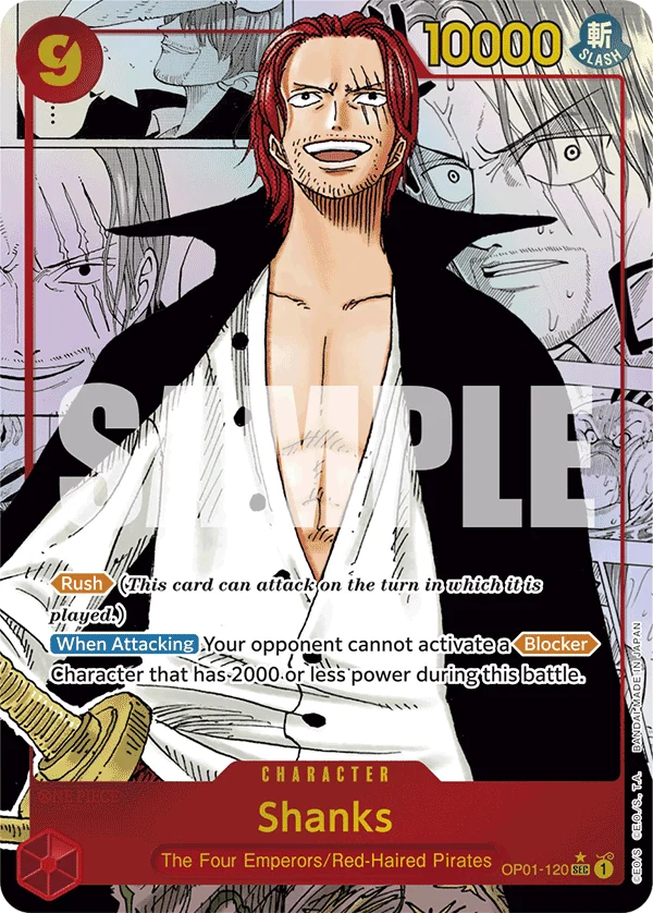 Shanks OP01-120, SEC, aus Premium Booster -The Best-
