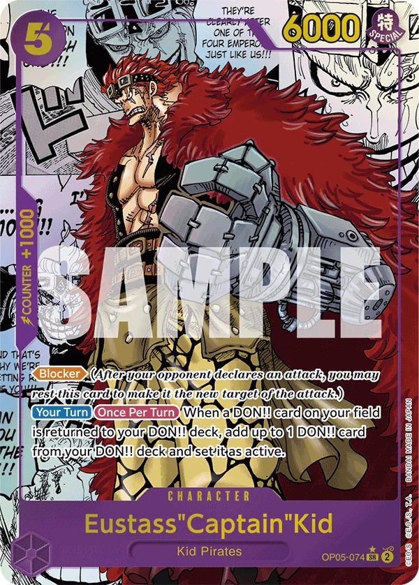 Eustass"Captain"Kid OP05-074, SR, aus Premium Booster -The Best-
