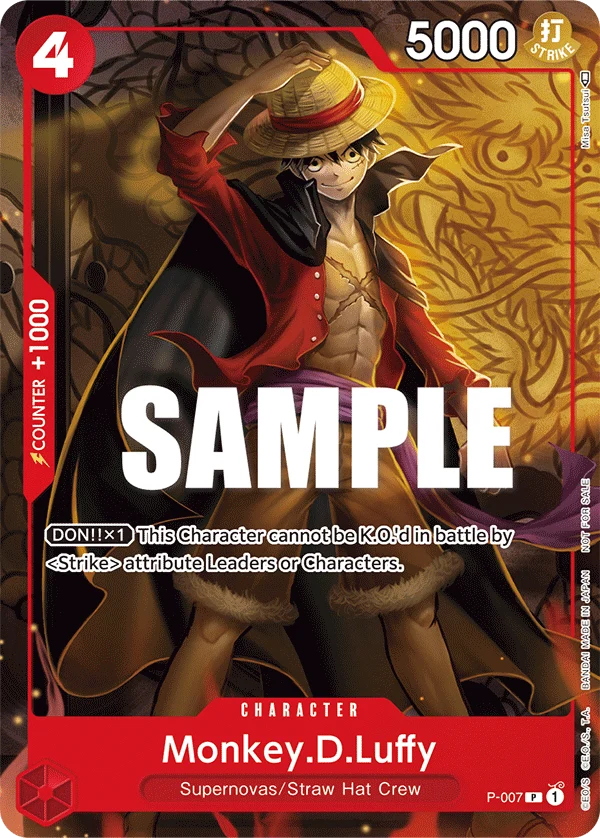 Monkey.D.Luffy P-007, P, aus Promotion card