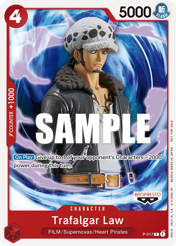 Trafalgar Law P-017, P, aus Promotion card