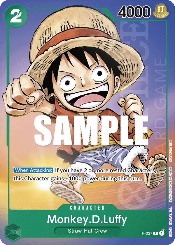 Monkey.D.Luffy P-037, P, aus Promotion card