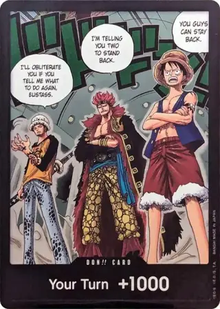DON!! Card (Trafalgar Law, Eustass Kid and Monkey.D.Luffy) (Double Pack Set Vol. 4) DON