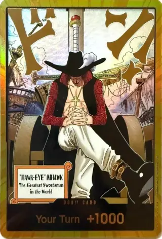 DON!! Card (Dracule Mihawk) (Gold) DON