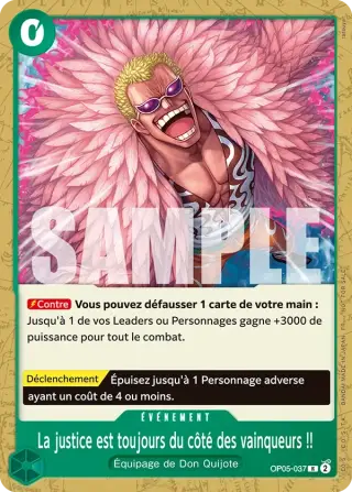 La justice est toujours du côté des vainqueurs !! OP05-037