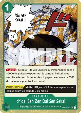 Ichidai San Zen Dai Sen Sekai OP06-038
