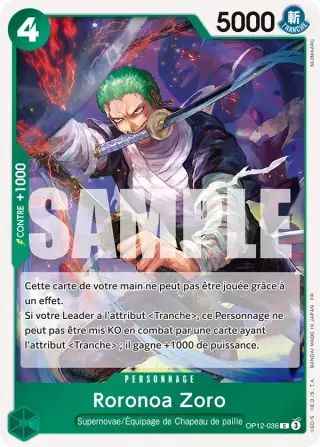 Roronoa Zoro OP12-036